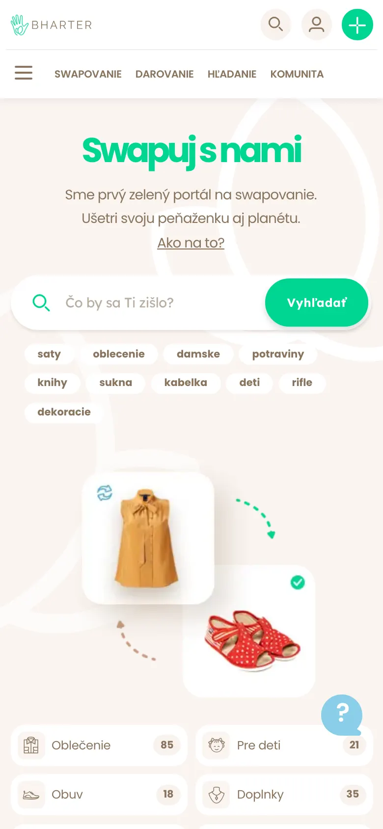 bharter.sk – móvil