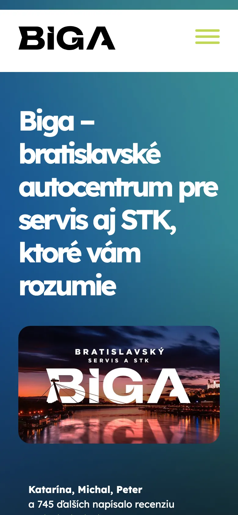 biga.sk – móvil