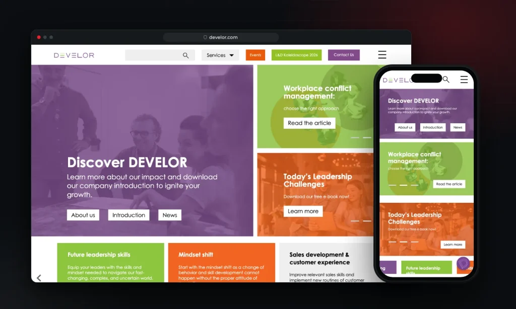 Ukážka projektu develor.com