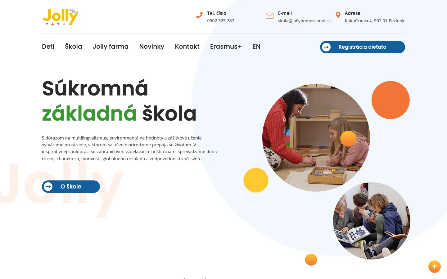 jollyhomeschool.sk – desktop