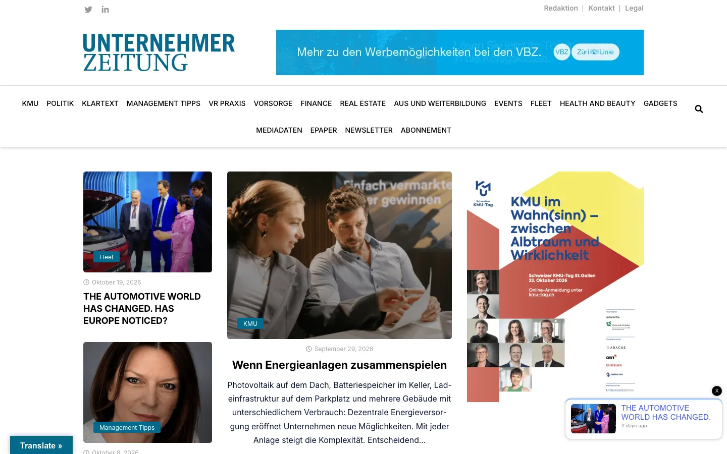 unternehmerzeitung.com – desktop